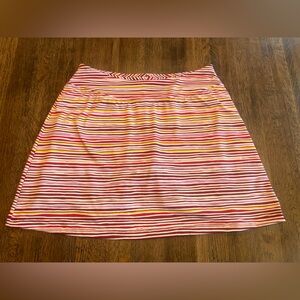 Title Nine Yellow Maroon Pink Pattern Skort - Size S